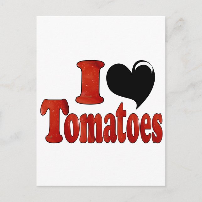 I Liebe Tomaten Postkarte (Vorderseite)