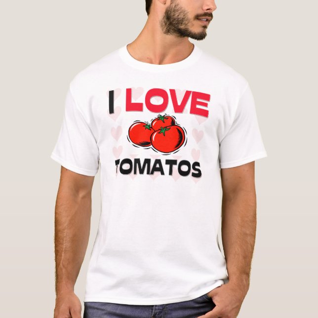 I Liebe-Tomaten T-Shirt (Vorderseite)