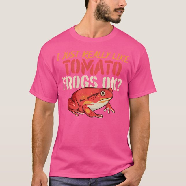 I Liebe Tomato Frogs Funny Tomato Frosch Lover T-Shirt (Vorderseite)