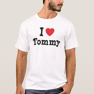 I Liebe Tommy Herz Brauch personalisiert T-Shirt