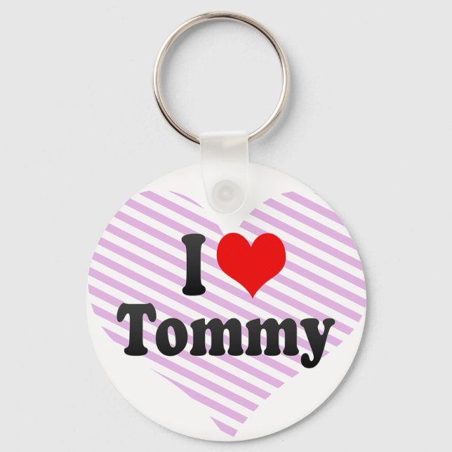 I Liebe Tommy Schlüsselanhänger (Vorderseite)