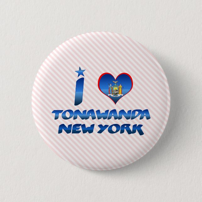 I Liebe Tonawanda, New York Button (Vorderseite)
