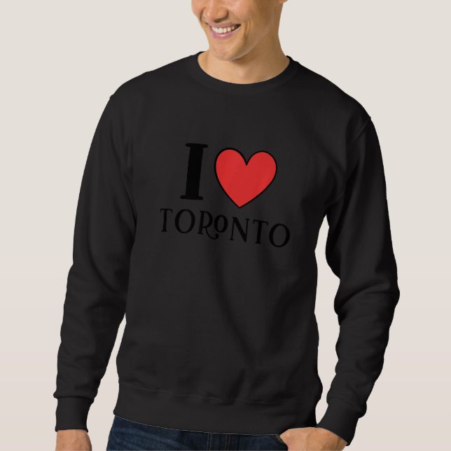 I Liebe Toronto Canada Premium Sweatshirt (Vorderseite)