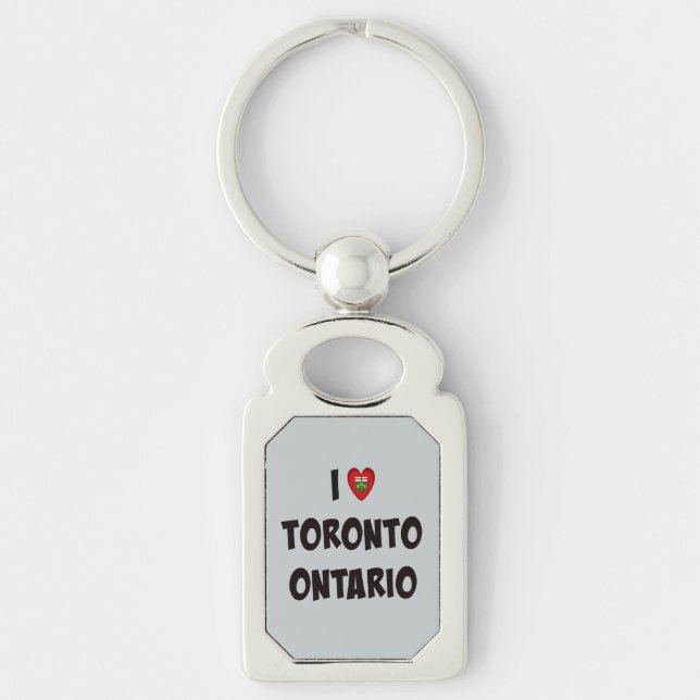 I Liebe Toronto, Ontario Schlüsselanhänger (Vorderseite)