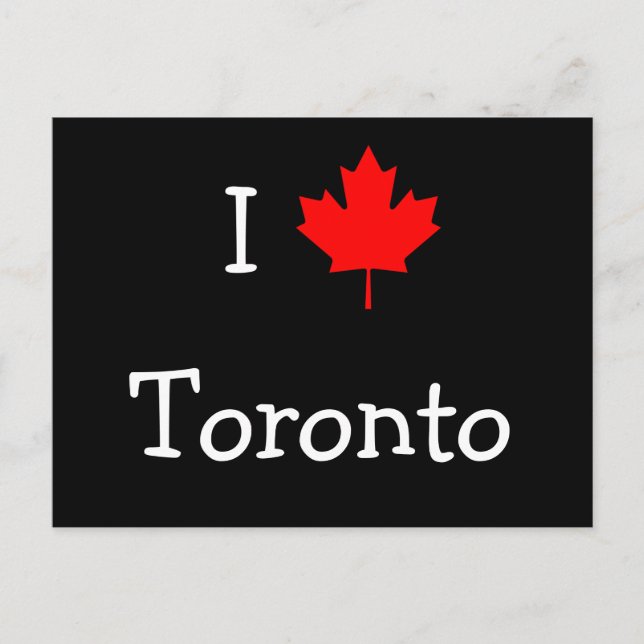 I Liebe Toronto Postkarte (Vorderseite)
