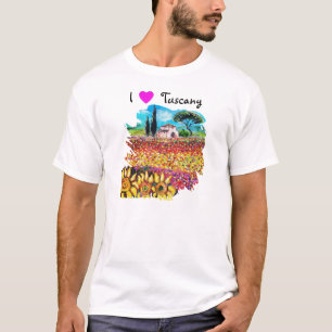 I LIEBE TOSKANA UND SONNENBLUMEN T-Shirt