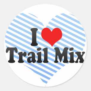 I Liebe Trail Runder Aufkleber