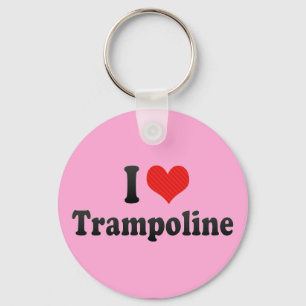 I Liebe Trampolin Schlüsselanhänger