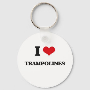 I Liebe Trampolinen Schlüsselanhänger
