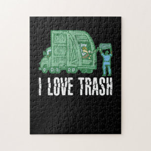 I Liebe Trash Funny Garbage