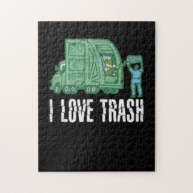 I Liebe Trash Funny Garbage (Vertikal)
