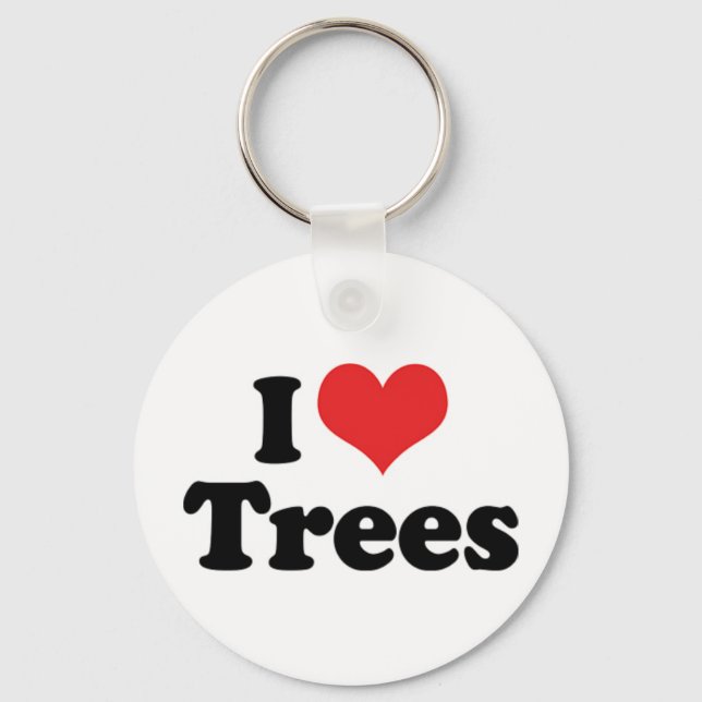 I Liebe Trees Schlüsselanhänger (Vorderseite)