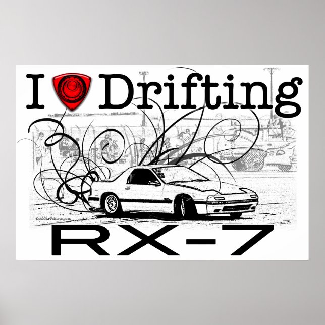 I Liebe treiben RX-7 Poster (Vorne)