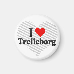 I Liebe Trelleborg, Schweden Magnet