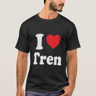 I Liebe Tren erschüttert T-Shirt