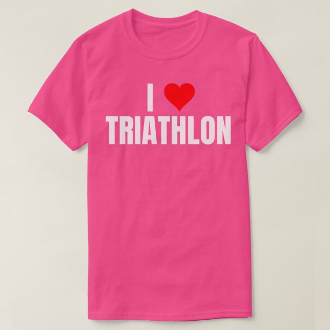 I Liebe Triathlon 5 T-Shirt (Design vorne)