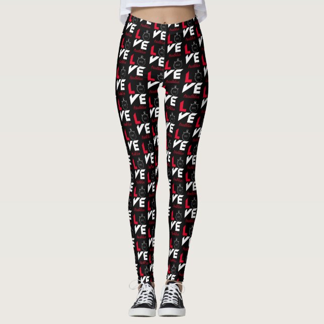 I Liebe Triathlon Leggings (Vorderseite)