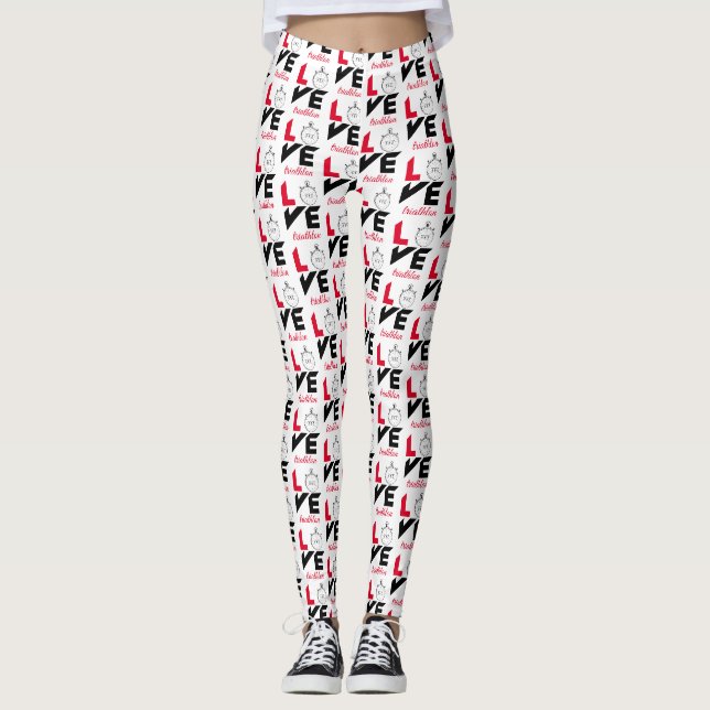 I Liebe Triathlon Leggings (Vorderseite)