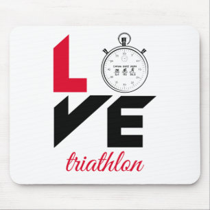 I Liebe Triathlon Mousepad