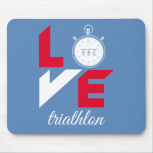 I Liebe Triathlon Mousepad