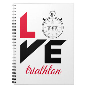 I Liebe Triathlon Notizblock