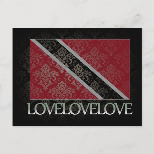 I Liebe Trinidad und Tobago Cool Postkarte (Vorderseite)
