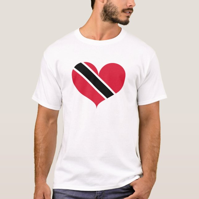 I Liebe, Trinidad und Tobago-Flagge T-Shirt (Vorderseite)