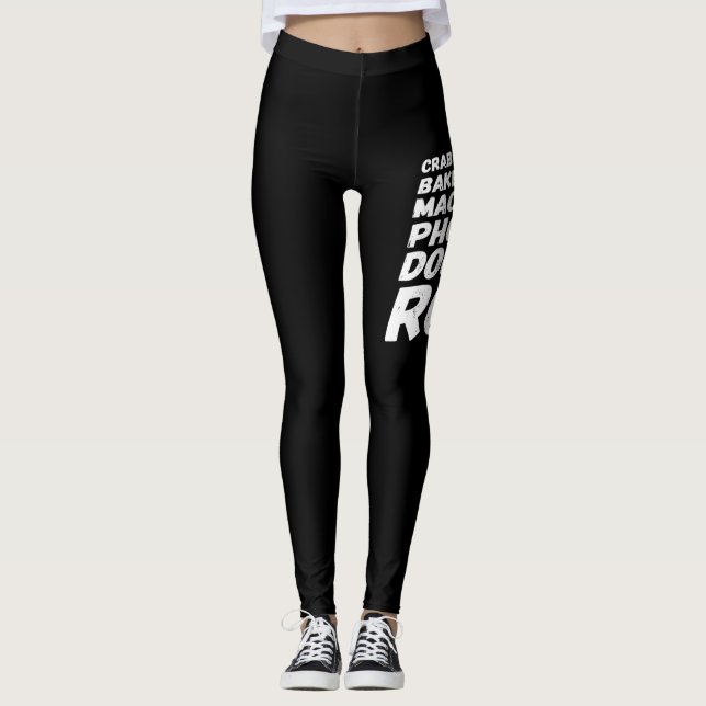 I Liebe Trinidad und Tobago Food T - Shirt Leggings (Vorderseite)