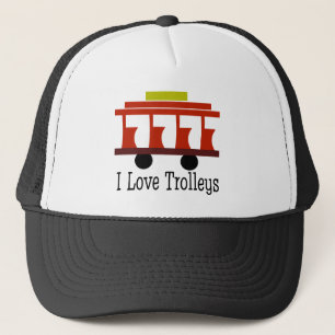 I Liebe Trolleys Truckerkappe