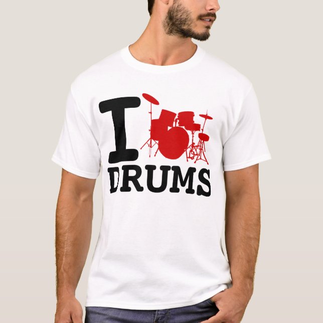 I LIEBE-TROMMELN T-Shirt (Vorderseite)