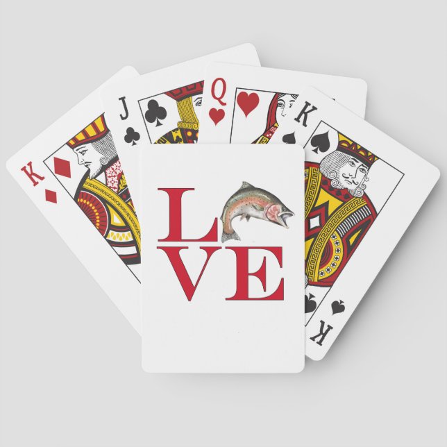 I Liebe Trout Spielkarten (Rückseite)