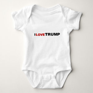 I Liebe Trump Baby Strampler