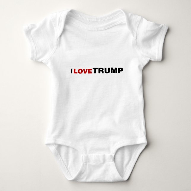 I Liebe Trump Baby Strampler (Vorderseite)