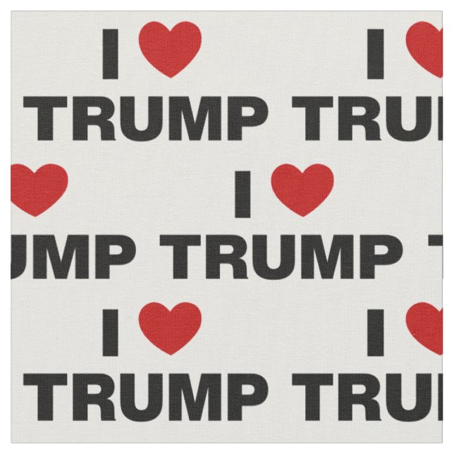 I Liebe Trump Fabric Stoff (Nahaufnahme)