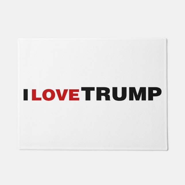 I Liebe Trump Fußmatte (Vorderseite)