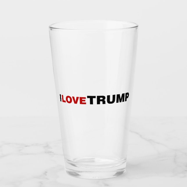 I Liebe Trump Glas (Vorderseite)