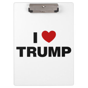 I Liebe Trump Klemmbrett