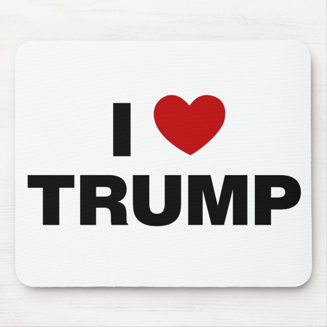 I Liebe Trump Mousepad (Vorne)
