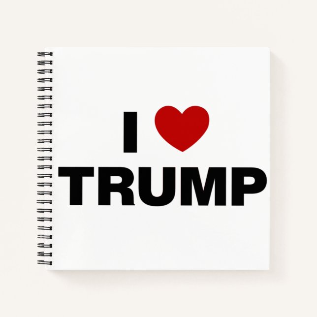 I Liebe Trump Notizbuch (Vorderseite)