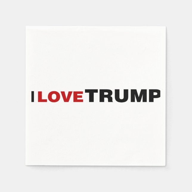 I Liebe Trump Serviette (Vorderseite)