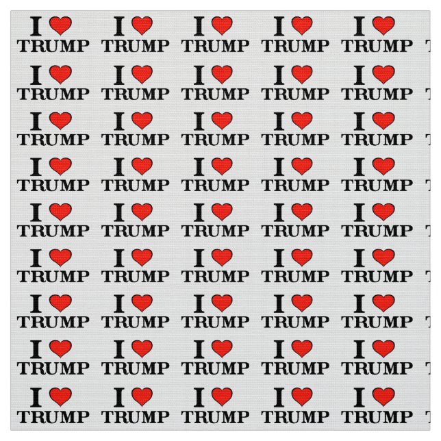 I Liebe Trump Stoff (Muster)