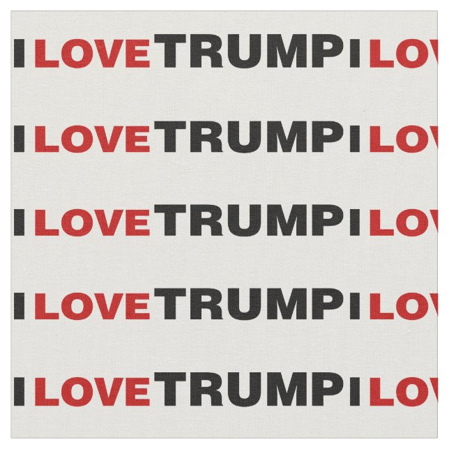 I Liebe Trump Stoff (Nahaufnahme)