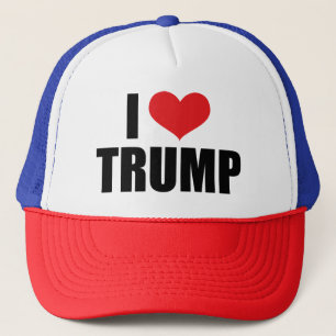 I Liebe-Trumpf-Fernlastfahrer-Kappe Truckerkappe