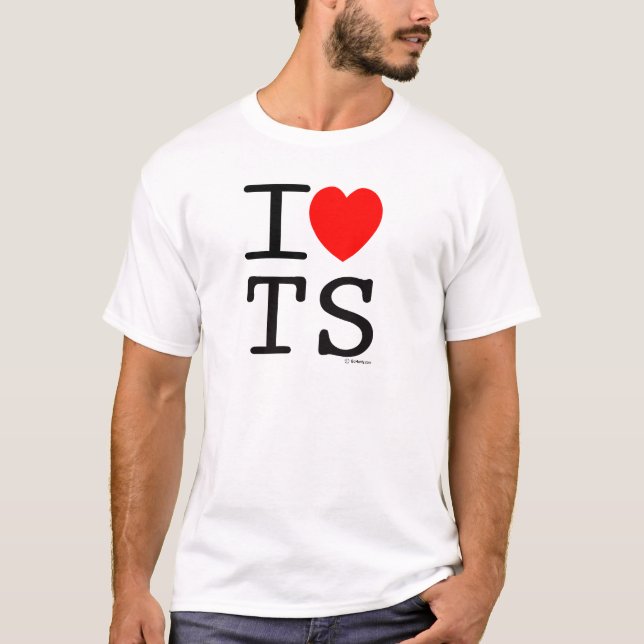 I Liebe TS T-Shirt (Vorderseite)