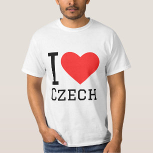 I Liebe tschechischer Aufkleber T-Shirt