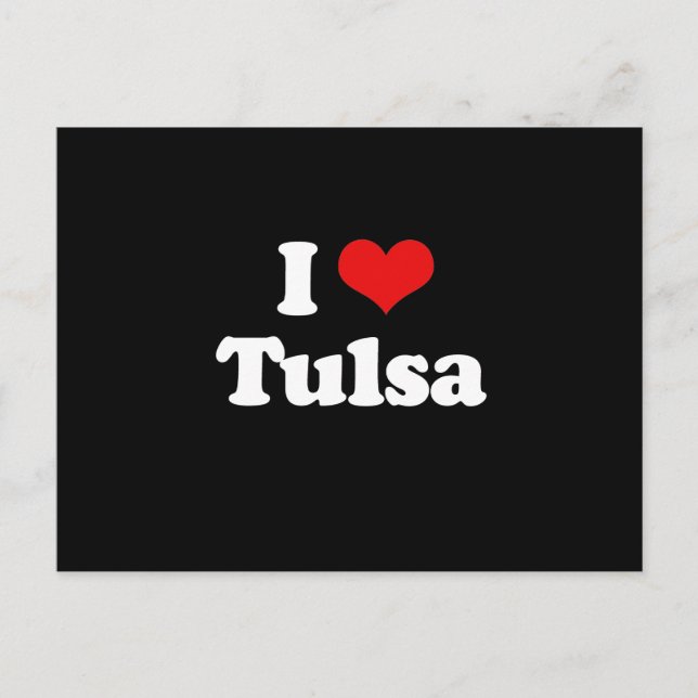 I LIEBE TULSA POSTKARTE (Vorderseite)