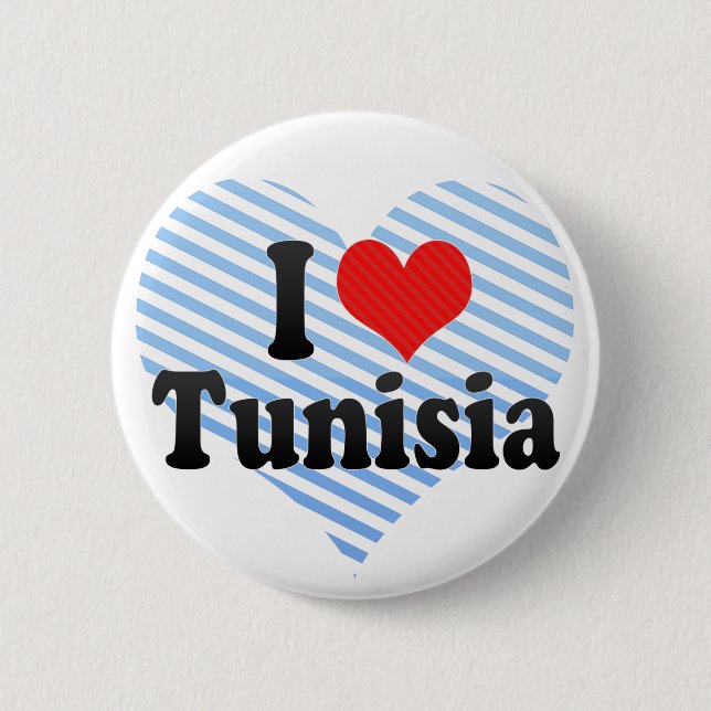 I Liebe Tunesien Button (Vorderseite)