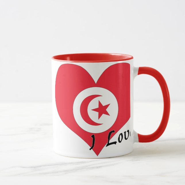 I Liebe Tunesien Tasse (Rechts)