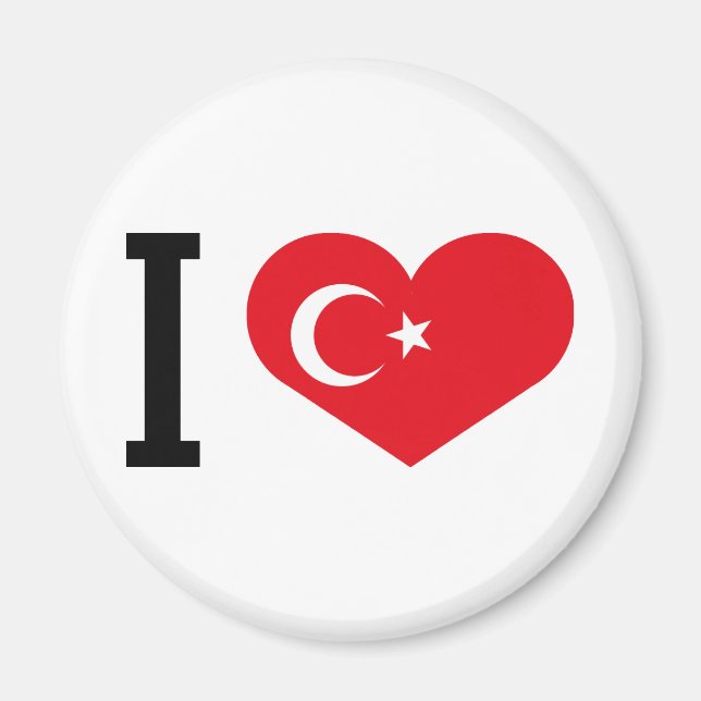 I Liebe Türkei Magnet (Vorne)
