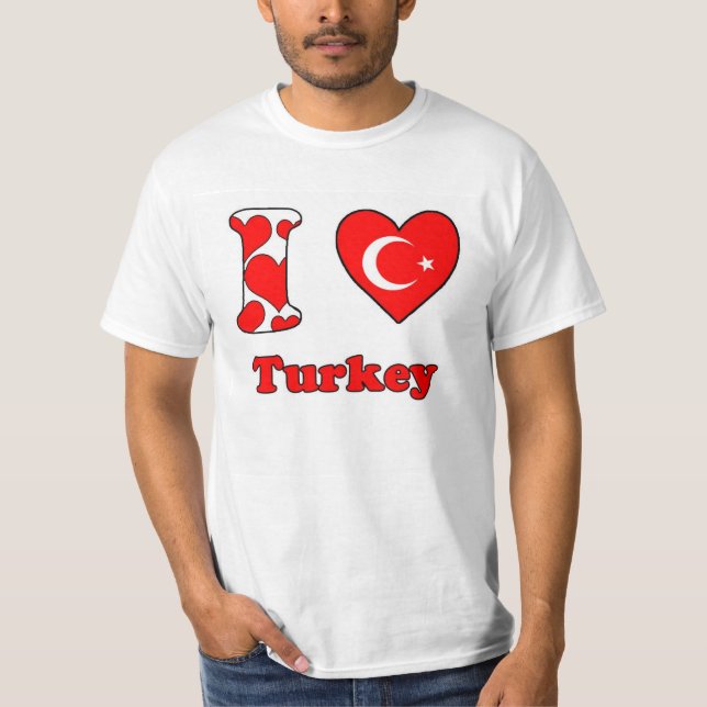 I Liebe Türkei T-Shirt (Vorderseite)
